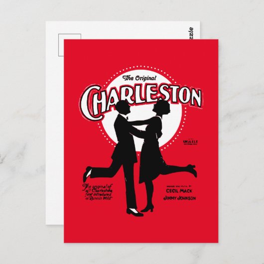 ザオリジナルチャールストンダンスシートミュージック1923 ポストカード (正面/裏面)