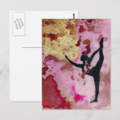 ザオリジナルヨガガガールポストカード ポストカード (正面/裏面)