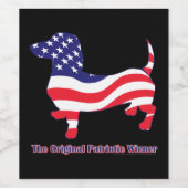 ザオリジナル愛国的ウィーナー ワインラベル (シングルラベル)