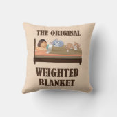 ザオリジナル重み付き毛布キュート猫好き クッション (裏面)