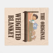 ザオリジナル重み付き毛布キュート猫好き フリースブランケット (正面(横))