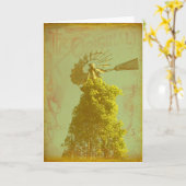 ザオリジナル風車 カード (黄色い花)