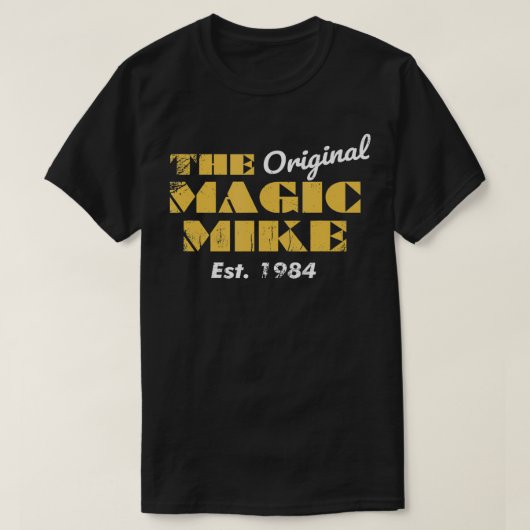 ザオリジナル魔法マイク誕生日1984 Tシャツ (デザイン正面)