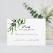 ザオリーブグローブ |ウェー素朴ディングRSVP 出欠カード (スタンド正面)