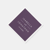 ザオリーブグローブ |ウル結婚ルのカスタム スタンダードカクテルナプキン (角)