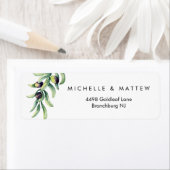 ザオリーブグローブ |素朴結婚のカスタム数 ラベル (インサイチュ)