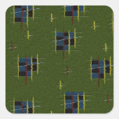 ザオリーブブランチステッカー スクエアシール (正面)