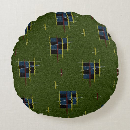 ザオリーブブランチラウンドクッション ラウンドクッション (正面)