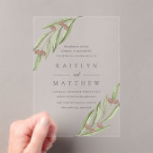 ザオリーブブランチ結婚ズコレクション アクリル招待状 (インサイチュ (ポータブル))