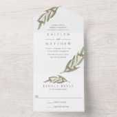 ザオリーブブランチ結婚ズコレクション オールインワン招待状 (内側)