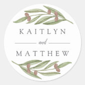 ザオリーブブランチ結婚ズコレクション ラウンドシール (正面)