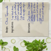 ザオリーブ最高のタペナードレシピ キッチンタオル (折り畳み)