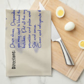 ザオリーブ最高のタペナードレシピ キッチンタオル (四つ折り)