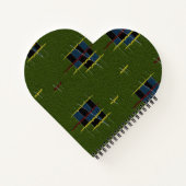 ザオリーブ枝ハート型スパイラルノート ノートブック (裏面)