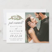 ザオリーブ枝結婚のコレクション結婚 案内状 (正面)