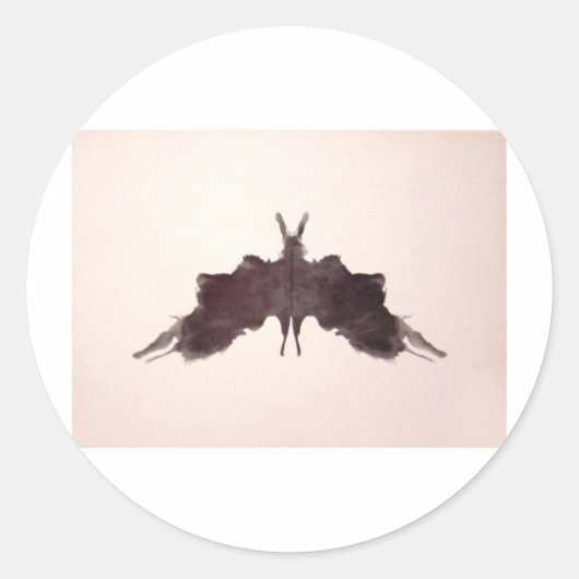 ザオルシャッテストインクブロッツプレート5こうもり蛾 ラウンドシール (正面)