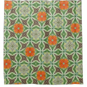 ザオレンジツリーファインアート油絵 シャワーカーテン (正面)