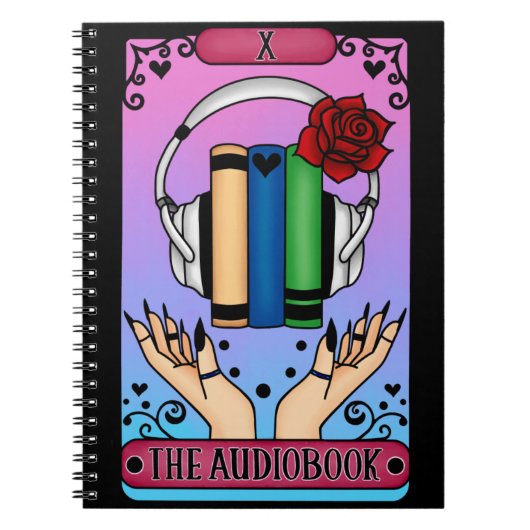 ザオーディオブックタロット手帳 ノートブック (正面)