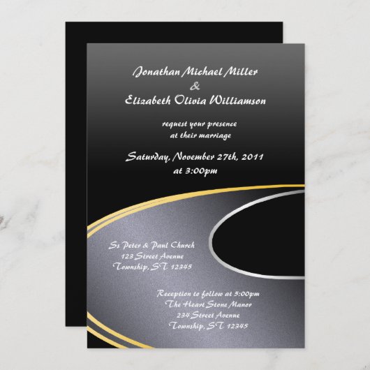 ザオープンロード – 結婚式招待状 招待状 (正面/裏面)