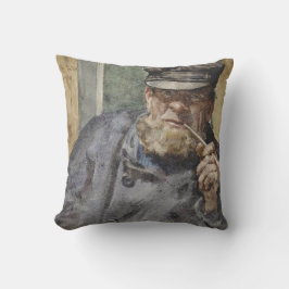 ザオールドシードッグ(by Henry Scott Tuke) クッション