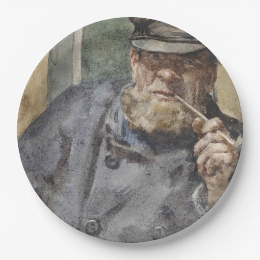 ザオールドシードッグ(by Henry Scott Tuke) ペーパープレート (正面)