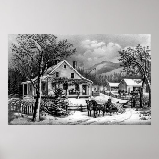 ザオールドファームハウス – 1872 ポスター (正面)