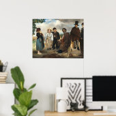 ザオールドミュージシャンエドワードマネファインアート ポスター (ホームオフィス)