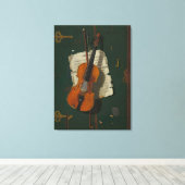 ザオールドヴァイオリン キャンバスプリント (インサイチュ (ウッドフロア))