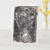 ザオールド・ワン、インクスケッチ カード (黄色い花)