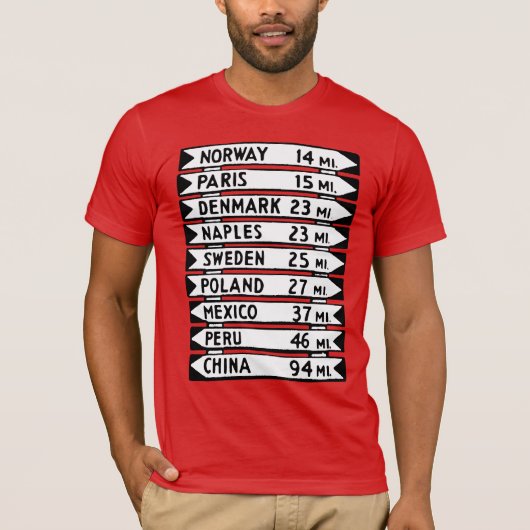 ザオールメーンサインポスト Tシャツ (正面)