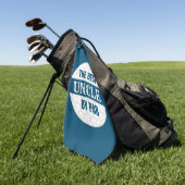 ザオ最高のンクルバイパーゴルファーおもしろいズプンネイビーブルー ゴルフタオル (グリーン)