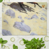 ザカウボーイバイレミントン、ヴィンテージ騎兵軍隊 キッチンタオル (折り畳み)