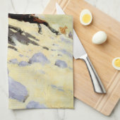 ザカウボーイバイレミントン、ヴィンテージ騎兵軍隊 キッチンタオル (四つ折り)