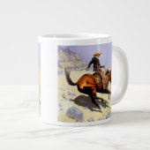 ザカウボーイバイレミントン、ヴィンテージ騎兵軍隊 ジャンボコーヒーマグカップ (正面右)