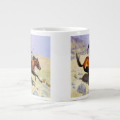 ザカウボーイバイレミントン、ヴィンテージ騎兵軍隊 ジャンボコーヒーマグカップ (正面)