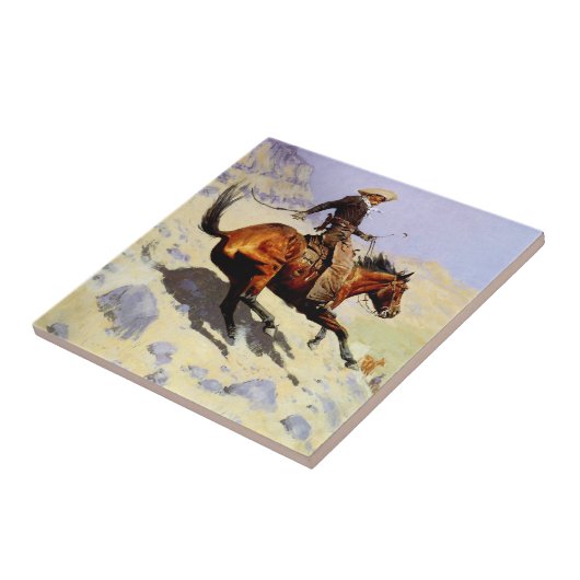 ザカウボーイバイレミントン、ヴィンテージ騎兵軍隊 タイル (側面)