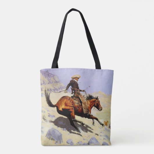 ザカウボーイバイレミントン、ヴィンテージ騎兵軍隊 トートバッグ (裏面)