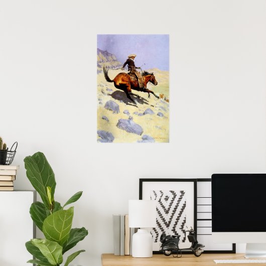 ザカウボーイバイレミントン、ヴィンテージ騎兵軍隊 ポスター (ホームオフィス)