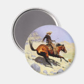 ザカウボーイバイレミントン、ヴィンテージ騎兵軍隊 マグネット (正面/裏面)
