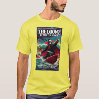 ザカウントオブマートルビーチドラキュラサーフィン Tシャツ
