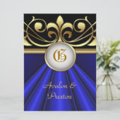 ザカウントブルーシルク金ゴールドクラウン招待状 招待状 (スタンド正面)