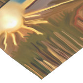 ザカクティサウスウエスタン抽象芸術アート ミディアムテーブルランナー (コーナー)