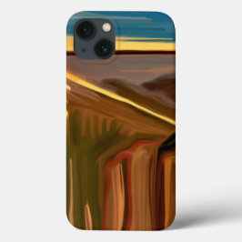 ザカクティサウスウエスタン抽象芸術アート iPhone 13ケース