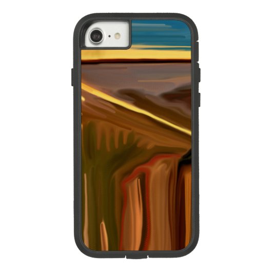 ザカクティサウスウエスタン抽象芸術アート Case-Mate iPhoneケース (裏面)