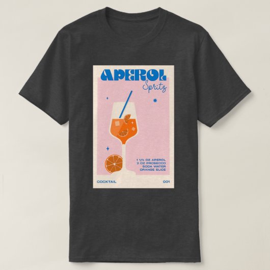 ザカクテルアペロルスピリッツ Tシャツ (デザイン正面)