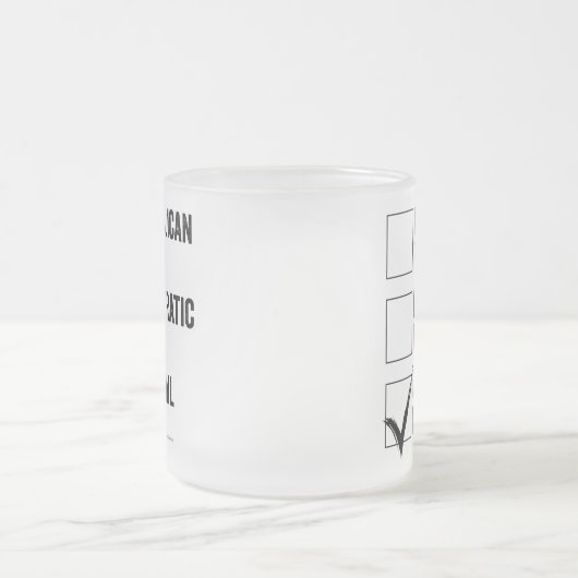 ザカクテルパーティーすりガラスのコーヒーマグ フロストグラスマグカップ (中央)