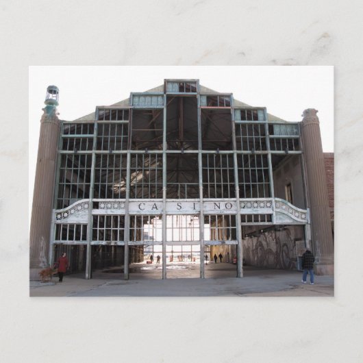 ザカジノ建物アズベリーパークNJ ポストカード (正面)
