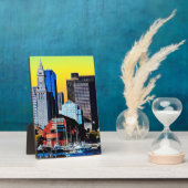 ザカスタムハウスボストンUSAポスターカードマグネット フォトプラーク (側面)