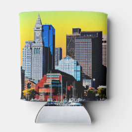 ザカスタムハウスボストンUSAポスターカードマグネット 缶クーラー