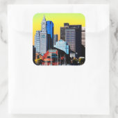 ザカスタムハウスボストンUSAポスタークロス顔マスク スクエアシール (バッグ)